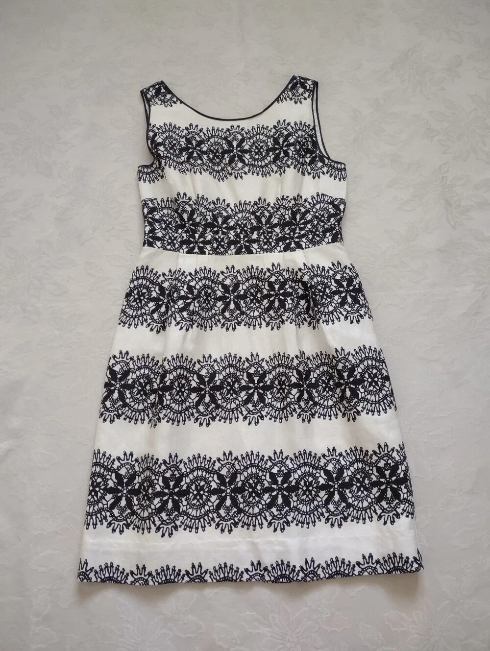 Kate Spade Lola Silk Blend Dress White Cream